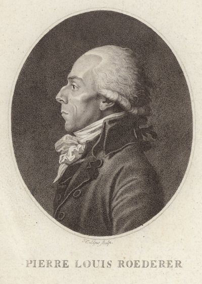 Porträtt av Pierre Louis Roederer av Jean Urbain Guerin