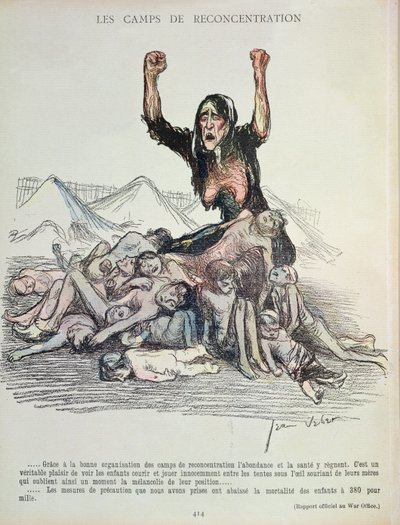 Karikatyr av boerkriget från "L