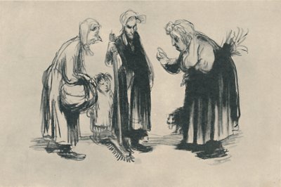 Romanen i La Portière, 1919 av Jean Veber