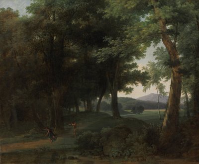 En skog med Apollo och Daphne av Jean Victor Bertin