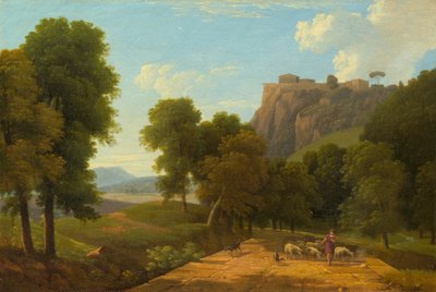 Herde med sin hjord av Jean Victor Bertin
