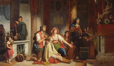 Bönen till Madonnan, 1831 av Jean Victor Schnetz