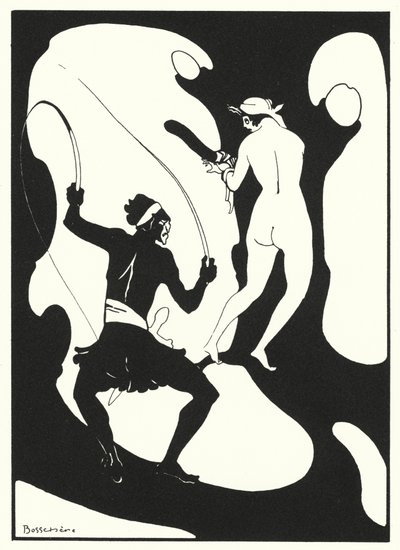 Ovidius kärleksböcker: En rygg täckt av gräs (färglitografi) av Jean de Bosschere