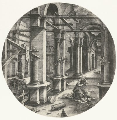 Den heliga familjen i Betlehem av Jean de Gourmont (I)