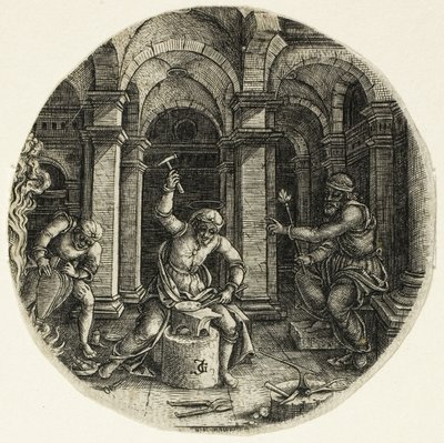 Saint Eligius och kung Dagobert av Jean de Gourmont