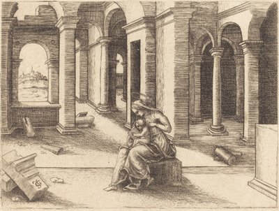 Jungfrun och barnet av Jean de Gourmont I