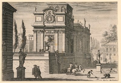 En park av ett slott av Jean le Pautre