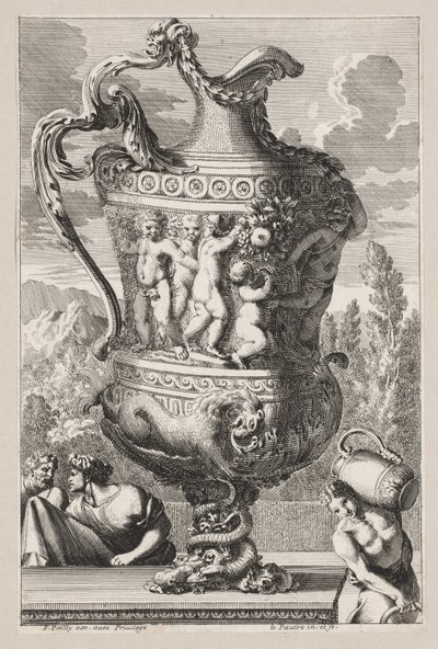 Dekorativ urna, 1600-tal. av Jean le Pautre