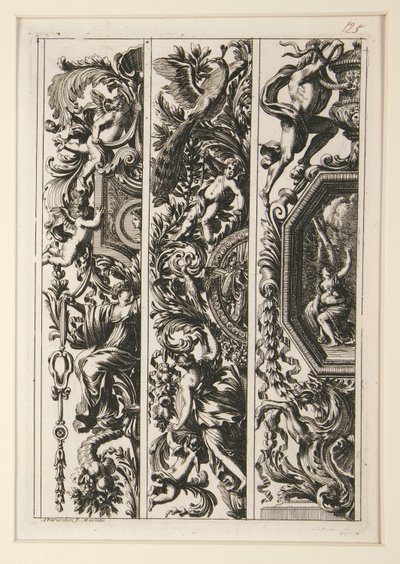 Grotesques et Moresques a la Romaine (6) av Jean le Pautre