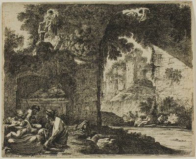 Herdar i ruiner av Jean le Pautre