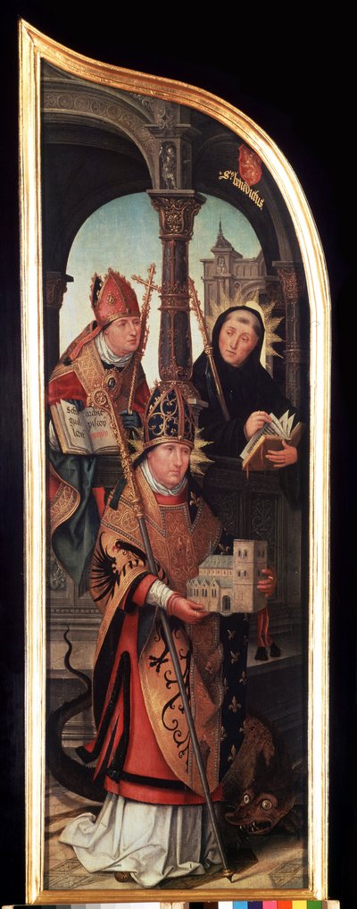 Vänster panel av bebådelsens triptyk (Bebådelsen). Målning på trä av Jean Bellegambe den äldre (1470-1534) Mått 103 x 33 cm Sankt Petersburg, Hermitagemuseet av Jean the Elder Bellegambe