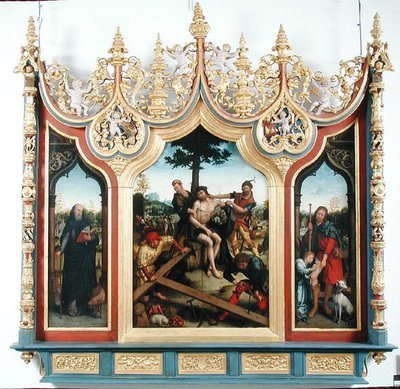 Triptyk av Kristus med bödlarna, c.1530-32 av Jean the Elder Bellegambe