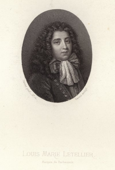 Louis-Marie Letellier av Jean the Elder Petitot