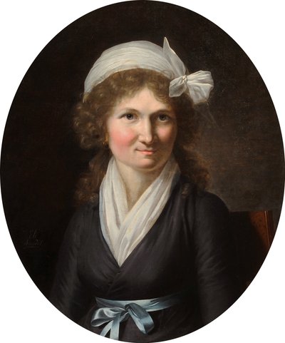 Porträtt av en kvinna under Directoire av Jeanne Elisabeth Chaudet