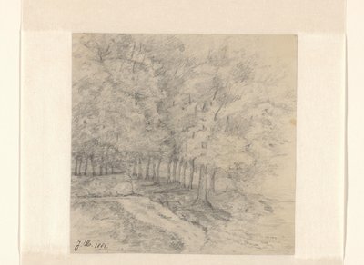 Landskap med träd av Jeanne Marie Heynsius (signed by artist)