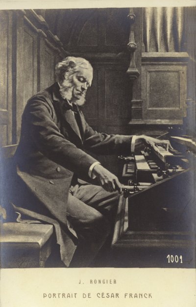 Cesar Franck, belgisk född kompositör, pianist, organist och musiklärare som arbetade i Paris under sitt vuxna liv (1822-1890) av Jeanne Rongier