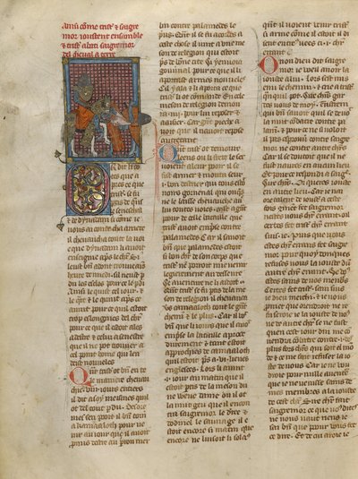 Tristan Unhorsing Sagremor av Jeanne de Montbaston