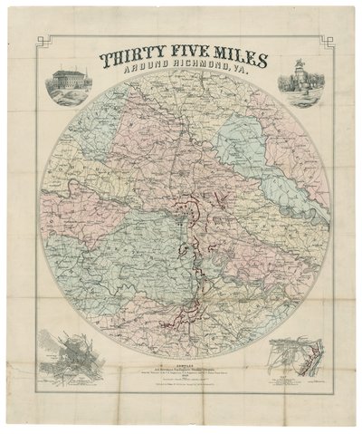 Trettiofem miles runt Richmond, Va. av Jedediah Hotchkiss