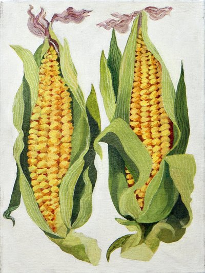Sweetcorn, 2013 (akryl på duk) av Jennifer Abbott