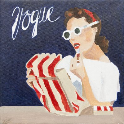 Vogue-omslag (akryl) av Jennifer Abbott