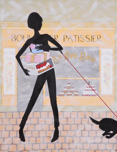 Boulangier Patissier, 2009 (akryl på duk) av Jenny Barnard