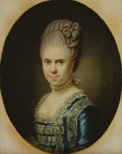 Porträtt av Dorothea Maria Lienau, 1772 (se 149184 för par) av Jens Juel
