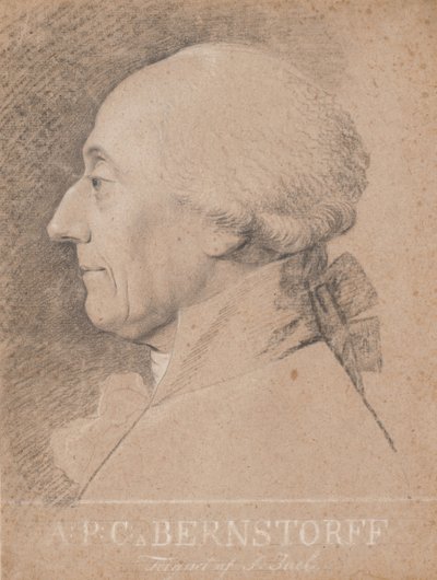 Porträtt av statsmannen A.P. Bernstorff av Jens Juel