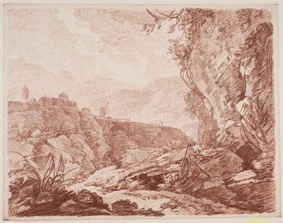 Italienskt fantasilandskap av Jens Petersen Lund