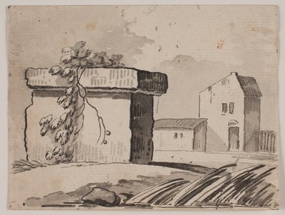 Ruin och hus av Jens Petersen Lund