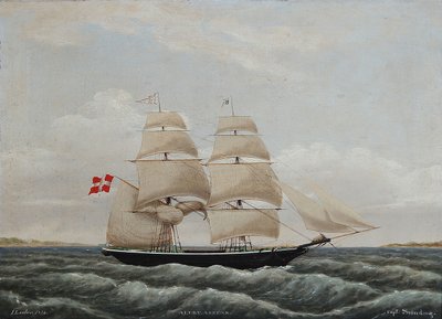 Skonaren Alert av Assens under befäl av kapten Svinding av Jens Thielsen Locher
