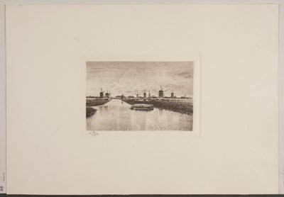 Ved Kinderdijk i Holland av Jensen