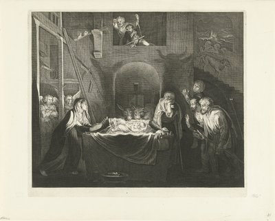 Tillbedjan av herdarna av Jeremias Falck