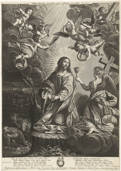 Kristus i Getsemane trädgård Kristus på Oljeberget av Jeremias Falck