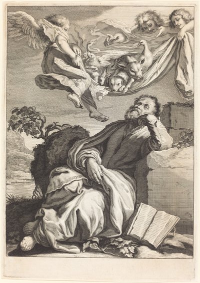Drömmen om Sankt Peter av Jeremias Falck after Johann Liss
