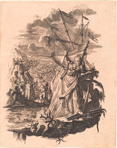 Allegori av vatten av Jeremias Wachsmuth