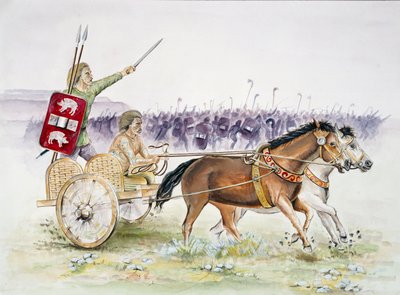 Keltisk vagn, järnåldern, c1990-2010 av Jeremy Richards