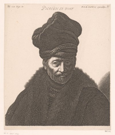 Porträtt av Philo av Alexandria Philon le Juif (titel på objekt) Byster av filosofer och kungar (serietitel) av Jerôme David (attributed to)