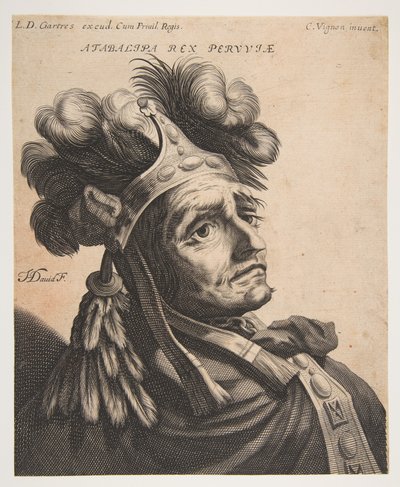 Atabalipa, kung av Peru, ca. 1634-37. av Jerôme David