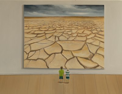 No water, 2019 (olja på duk) av Jerome Glomaud