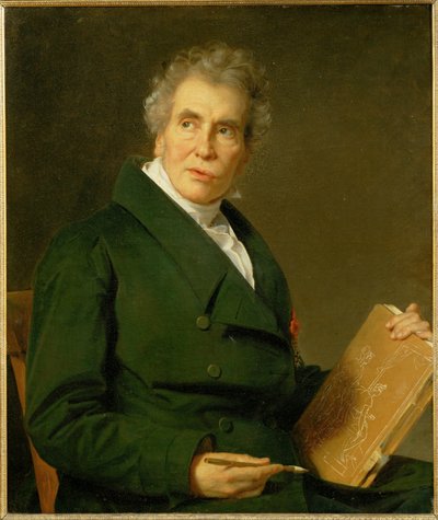 Porträtt av målaren Jacques Louis David, ålder ... av Jérôme Martin Langlois