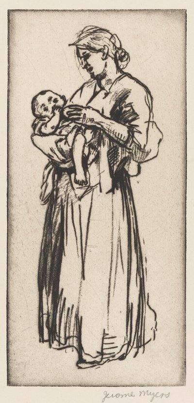 Mamma och barn av Jerome Myers
