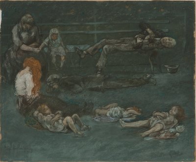 Parkbänk på natten av Jerome Myers
