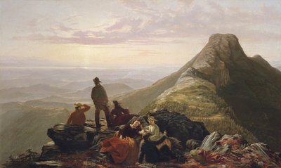 Den försenade festen på Mansfield Mountain, 1858. av Jerome Thompson