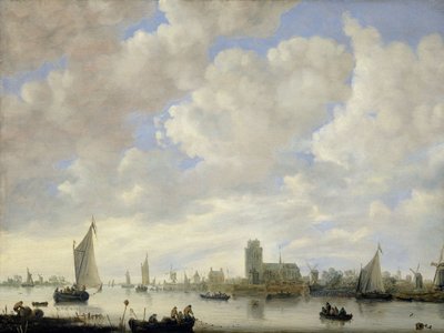 Utsikt över Merwede vid Dordrecht, c.1660 av Jeronimus van Diest