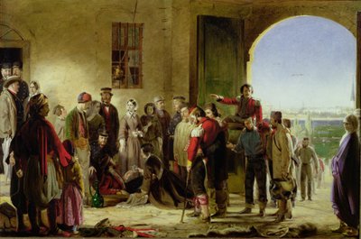 Barmhärtighetens uppdrag: Florence Nightingale tar emot de sårade i Scutari av Jerry Barrett