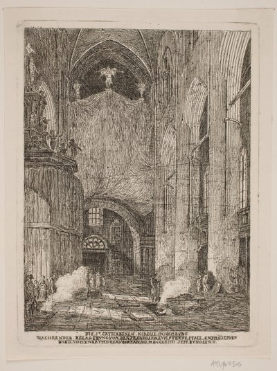 Det inre av St. Catharina kyrka i Hamburg av Jes Bundsen