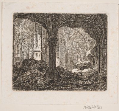 Interiör från samma ruin 1806 av Jes Bundsen