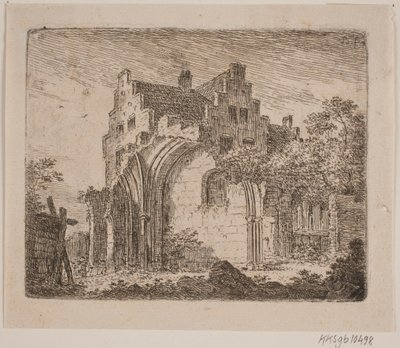 Ruin av en klosterbyggnad av Jes Bundsen