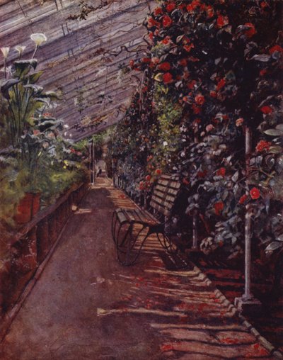 Chiswick House, The Conservatory (färg litho) av Jessie MacGregor