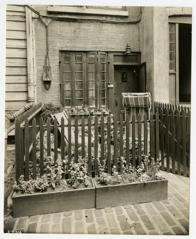 75 Bedford St "narrowest house", Greenwich Village, New York, USA av Jessie Tarbox Beals
